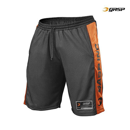 GASP No 1 Mesh Shorts - Black/Flame