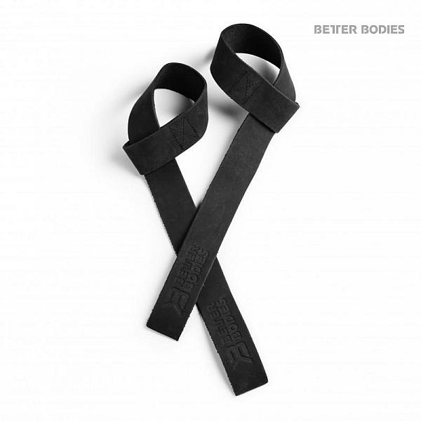 Better Bodies Leather Lifting Straps - Black