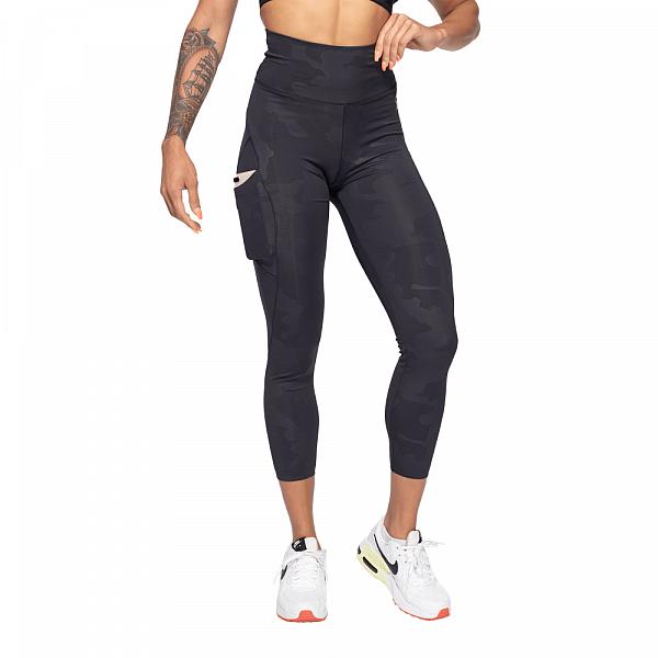 Better Bodies High Waist Leggings - Black Camo Detail 2