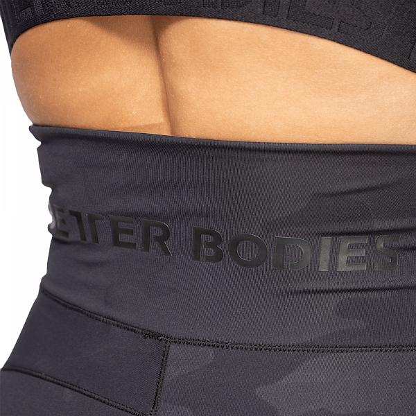 Better Bodies High Waist Leggings - Black Camo Detail 5