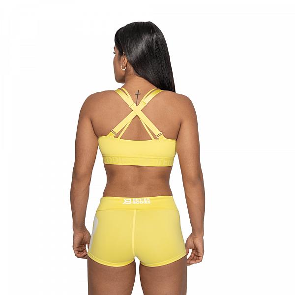 Better Bodies Waverly Sports Bra - Lemon Yellow Detail 2