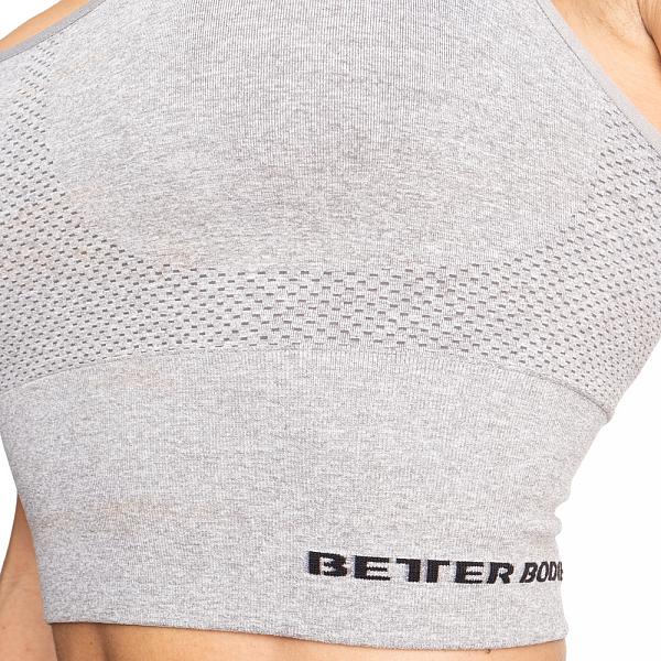 Better Bodies Astoria Seamless Bra - Light Grey Melange Detail 4