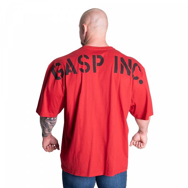 GASP Skull Division Iron Tee - Chili Red Detail 2