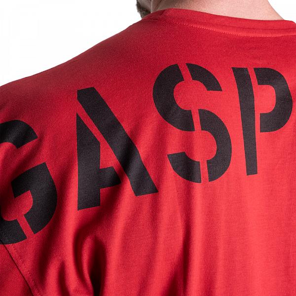 GASP Skull Division Iron Tee - Chili Red Detail 5