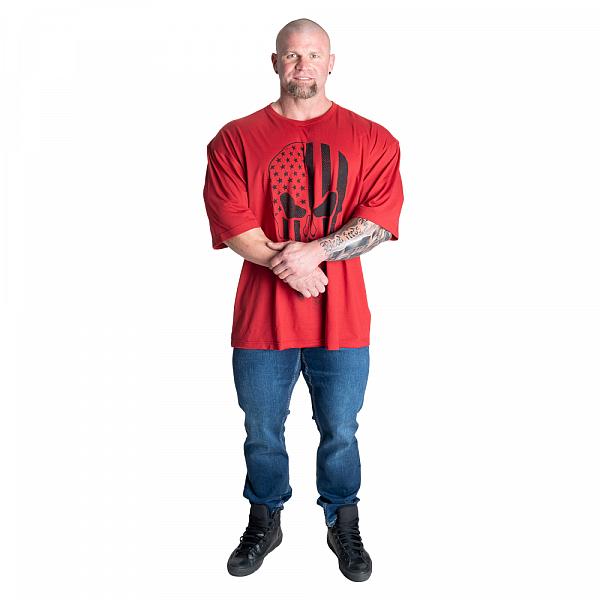 GASP Skull Division Iron Tee - Chili Red Detail 6