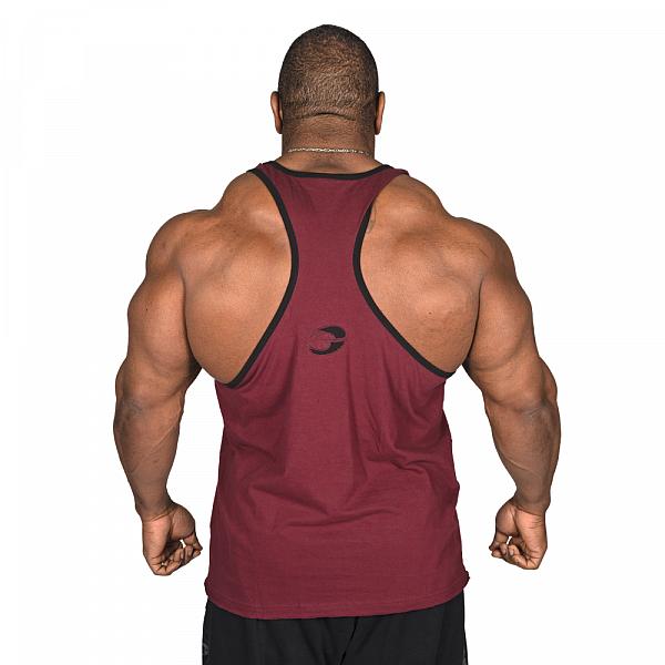 GASP Vintage T-back - Maroon Detail 2