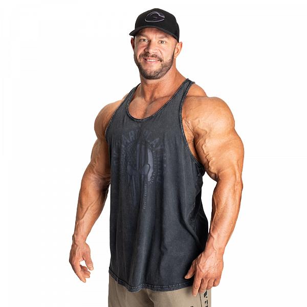 GASP Skull T-back - Washed Black Detail 3