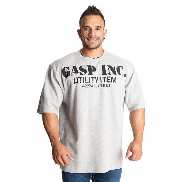 GASP Iron Thermal Tee - Grey Melange Detail 1