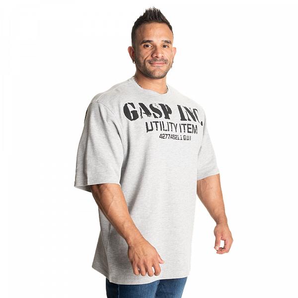 GASP Iron Thermal Tee - Grey Melange Detail 3