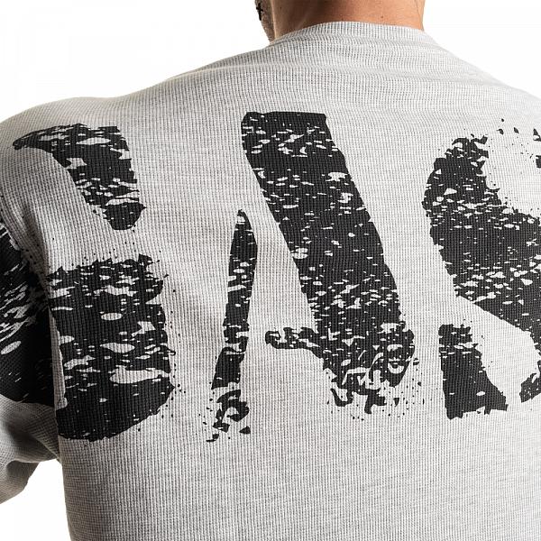 GASP Iron Thermal Tee - Grey Melange Detail 5