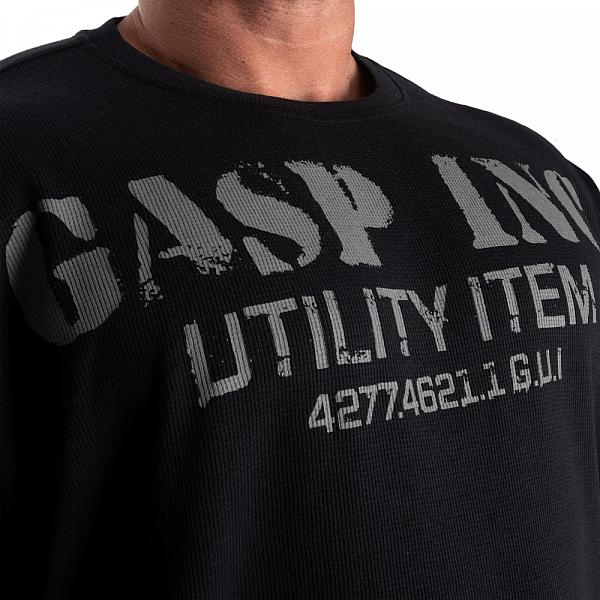 GASP Iron Thermal Tee - Asphalt Detail 5