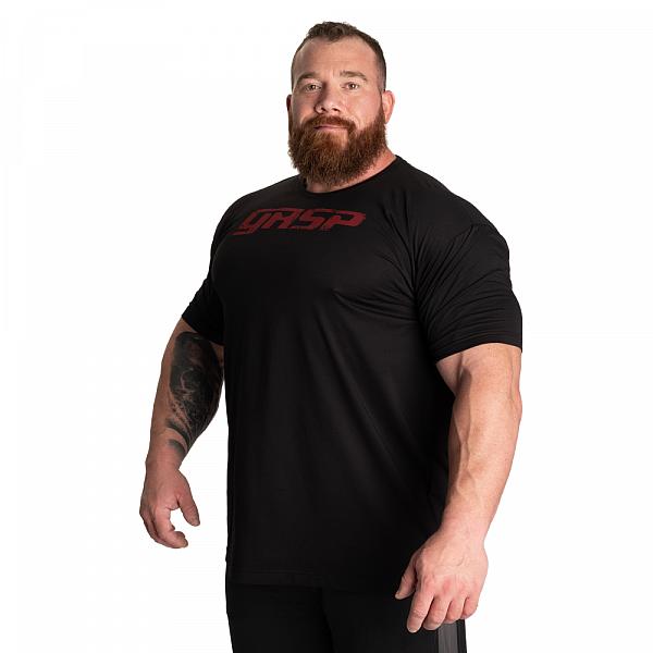 GASP Legacy Gym Tee - Black/Red Detail 2