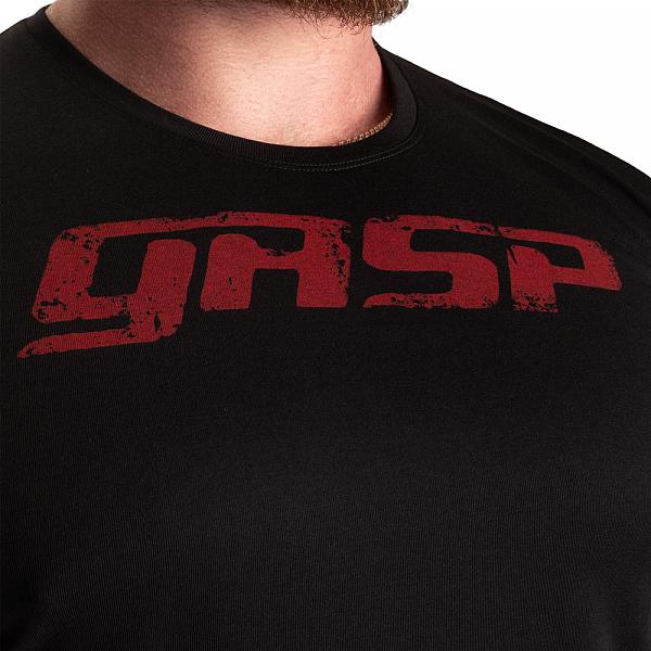 GASP Legacy Gym Tee - Black/Red Detail 4