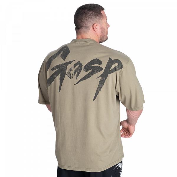 GASP Washed Iron Tee - Washed Green Detail 1