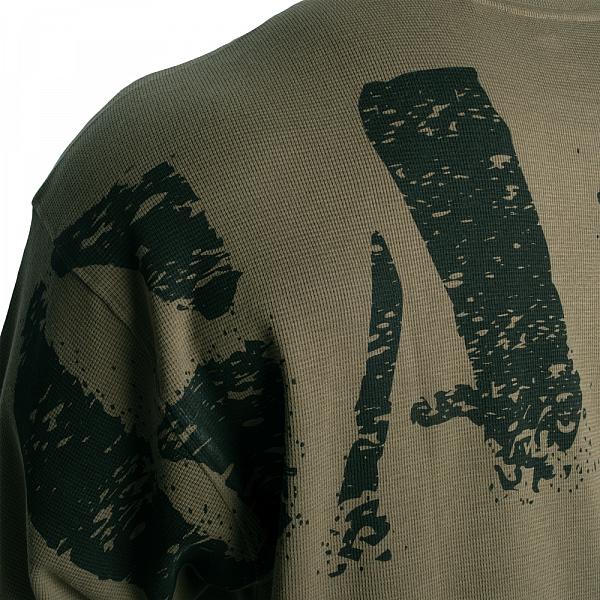 GASP Iron Thermal Tee - Washed Green Detail 4