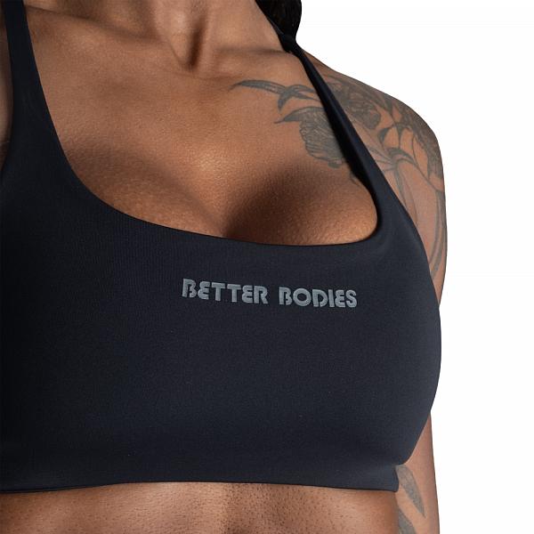 Better Bodies Strappy Bra - Black Detail 4
